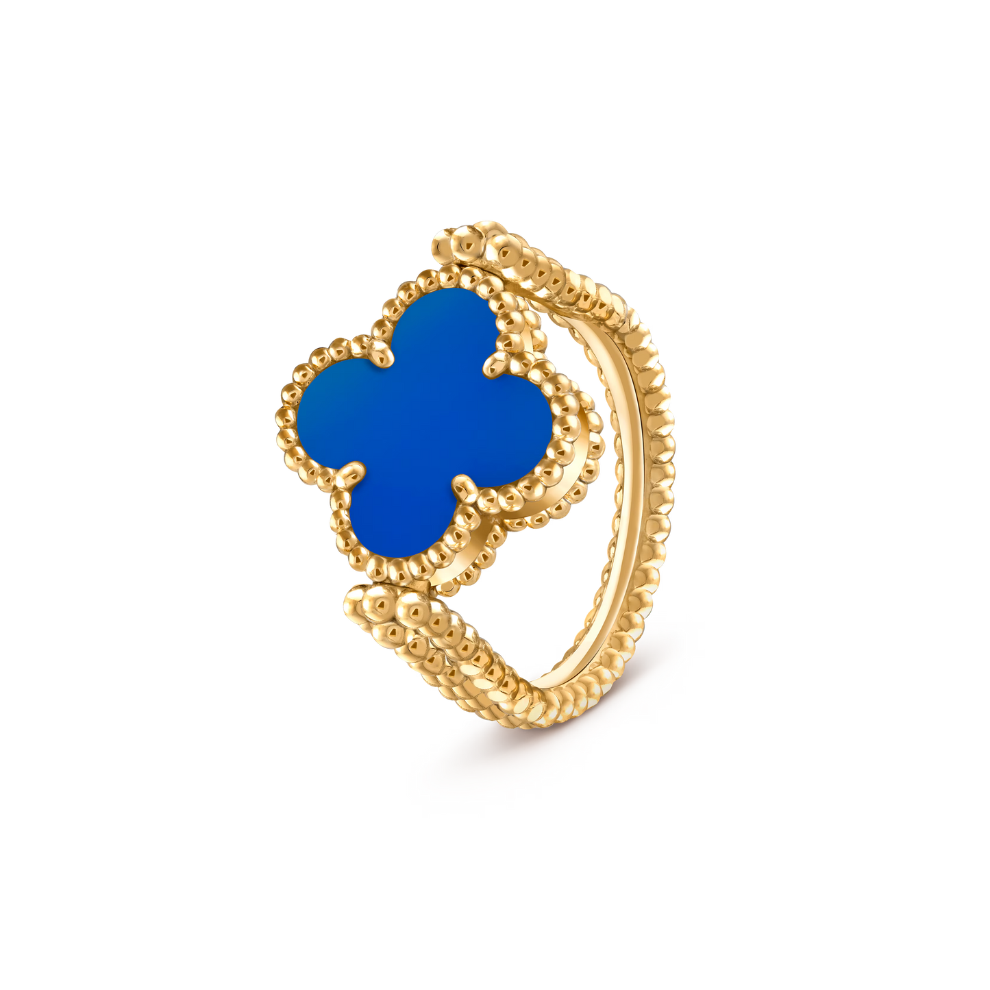 Agate Clover Reversible Ring