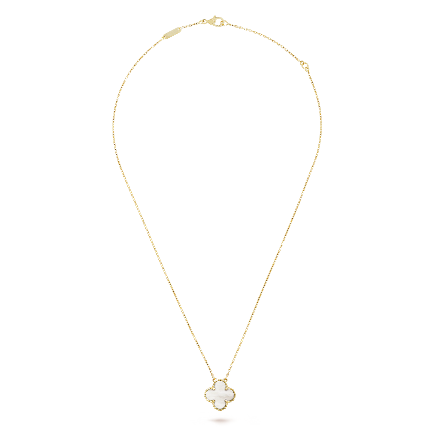 Mother-of-pearl Clover Motif Pendant