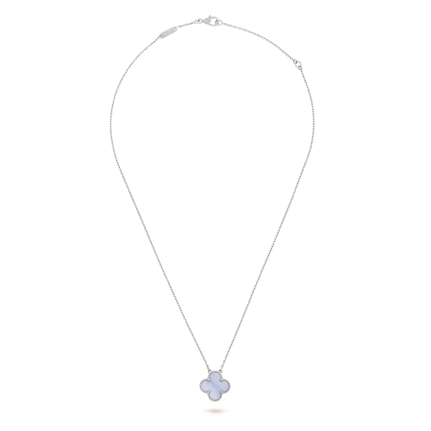 Chalcedony Clover Motif Pendant