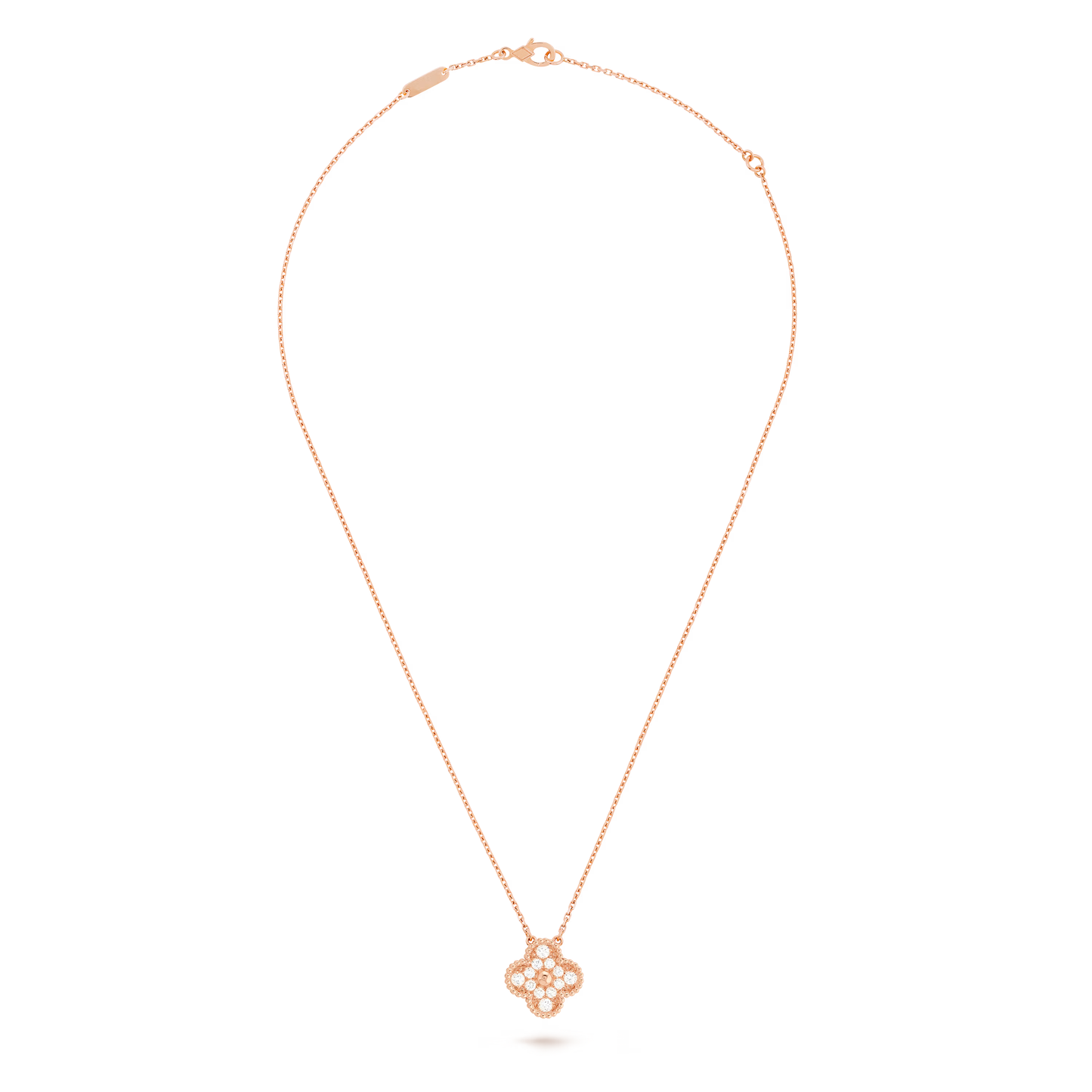 Diamanté Clover Motif Pendant