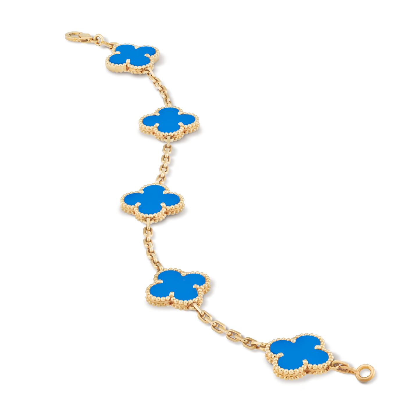 Agate Clover Motif Bracelet