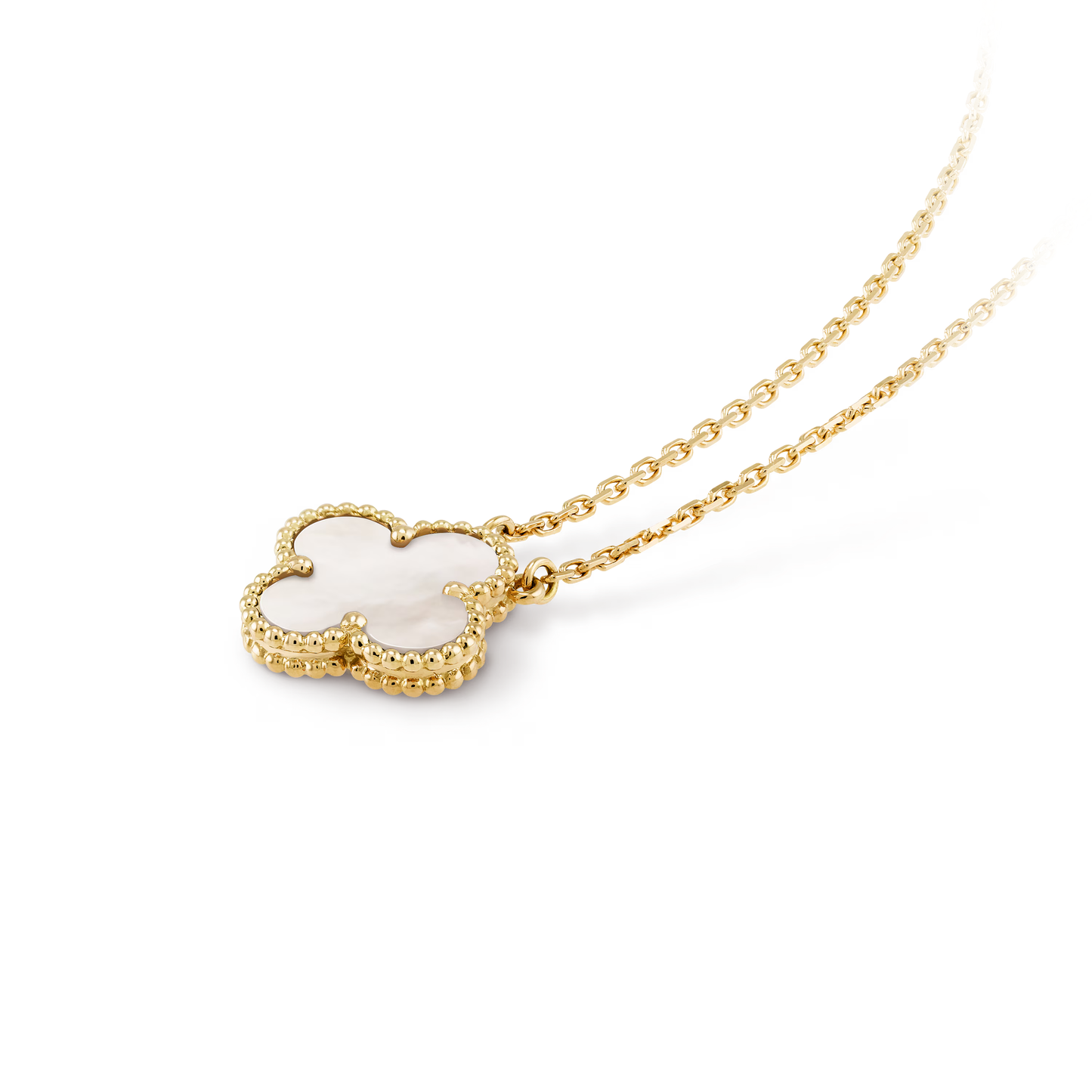 Mother-of-pearl Clover Motif Pendant