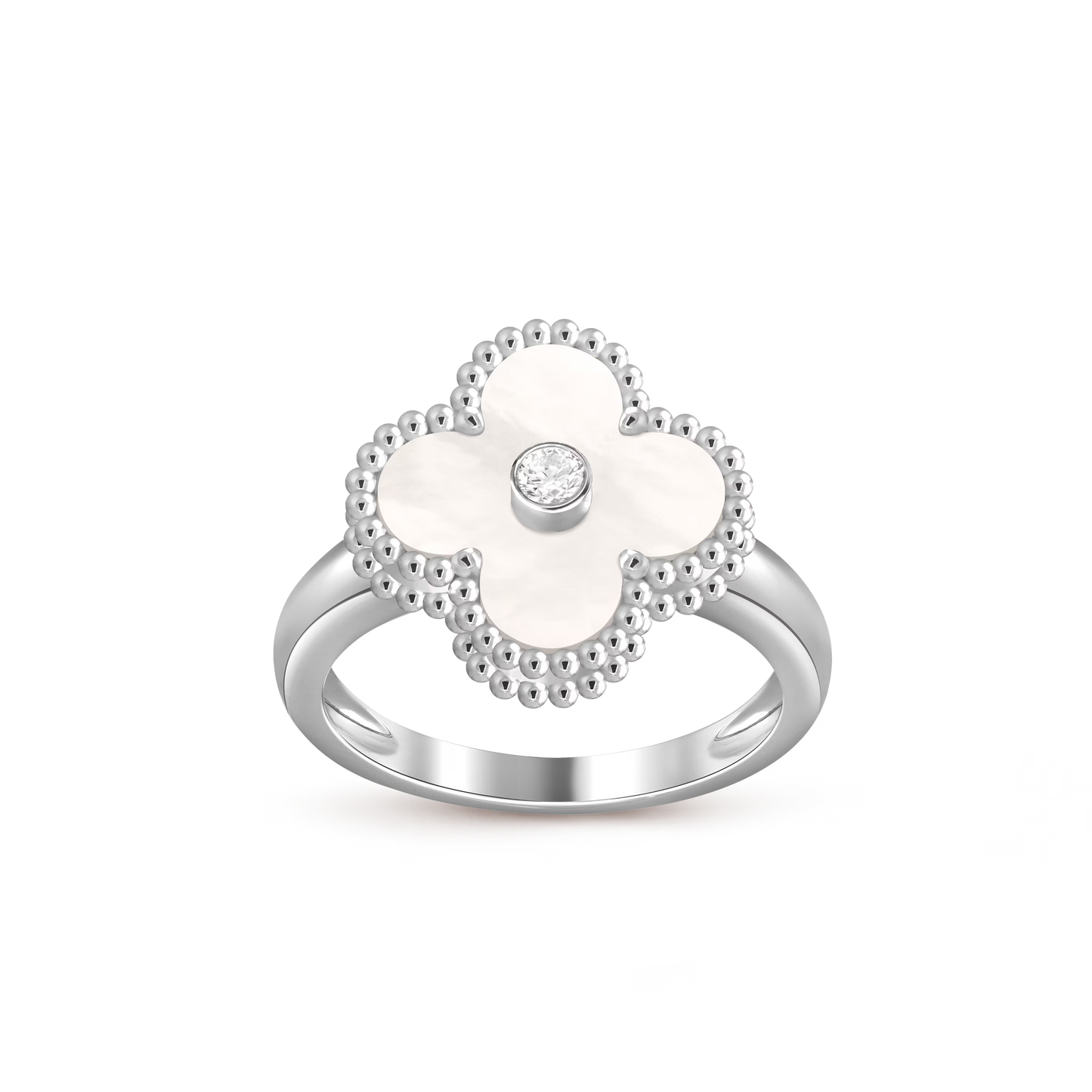 Mother-of-pearl Lucky Clover Ring