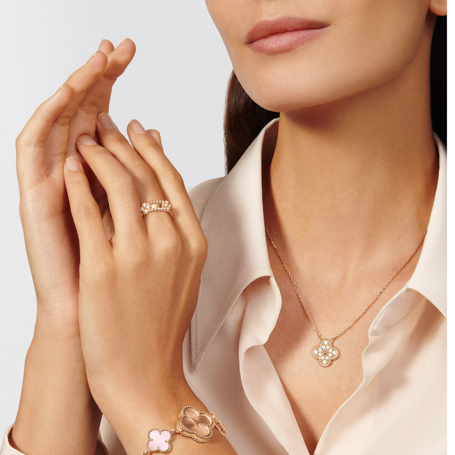 Clover Beaded Ring – Petite