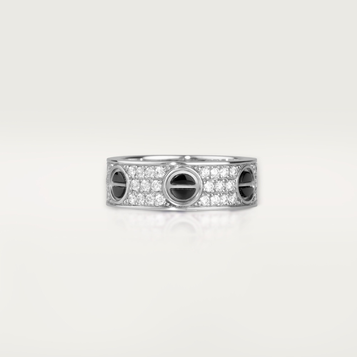 Timeless Amour Onyx Pavé Ring