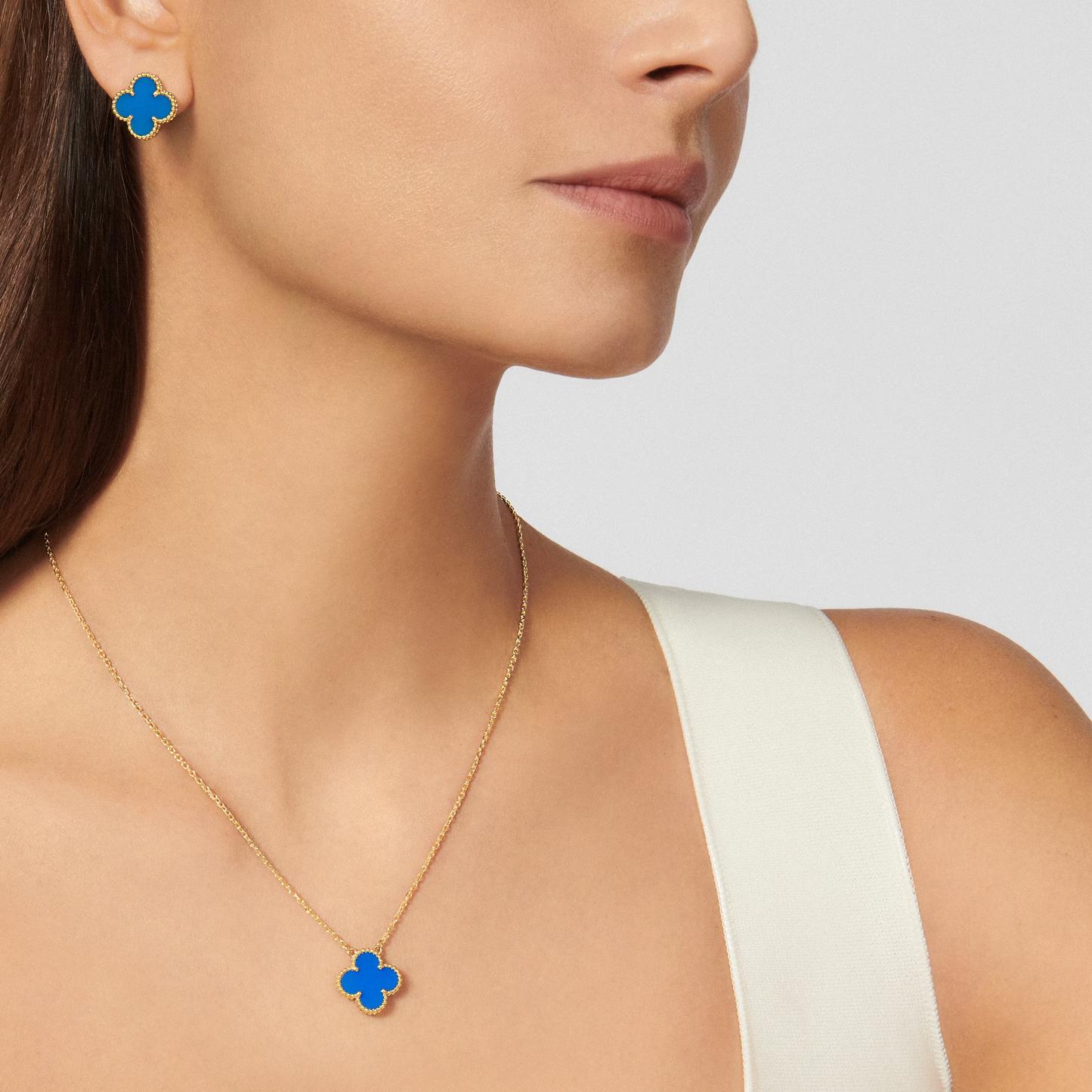 Agate Lucky Clover Earrings