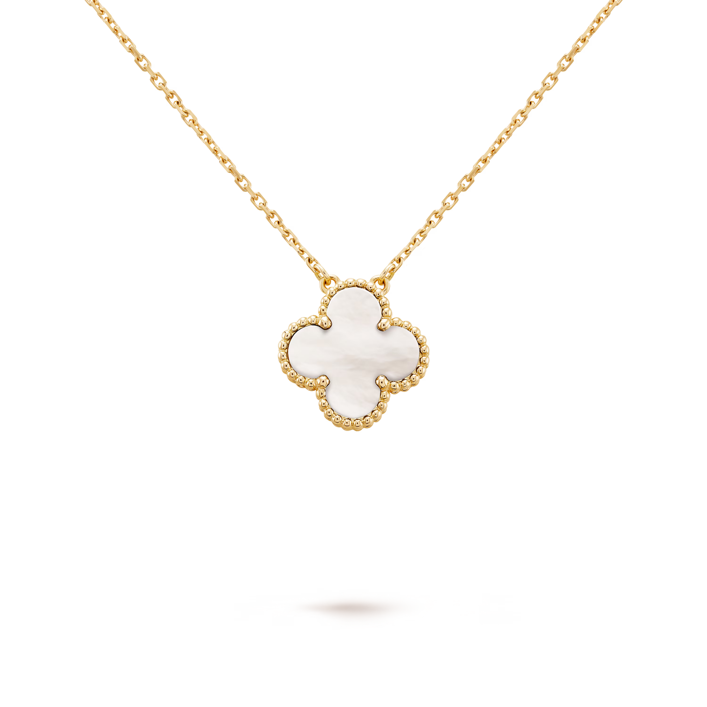 Mother-of-pearl Clover Motif Pendant
