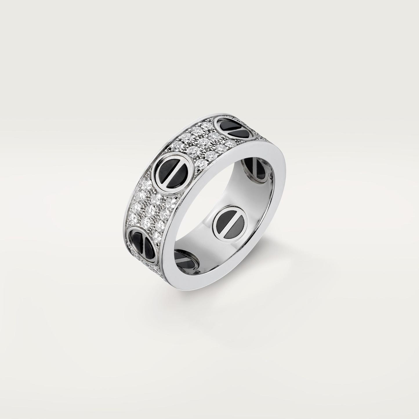 Timeless Amour Onyx Pavé Ring