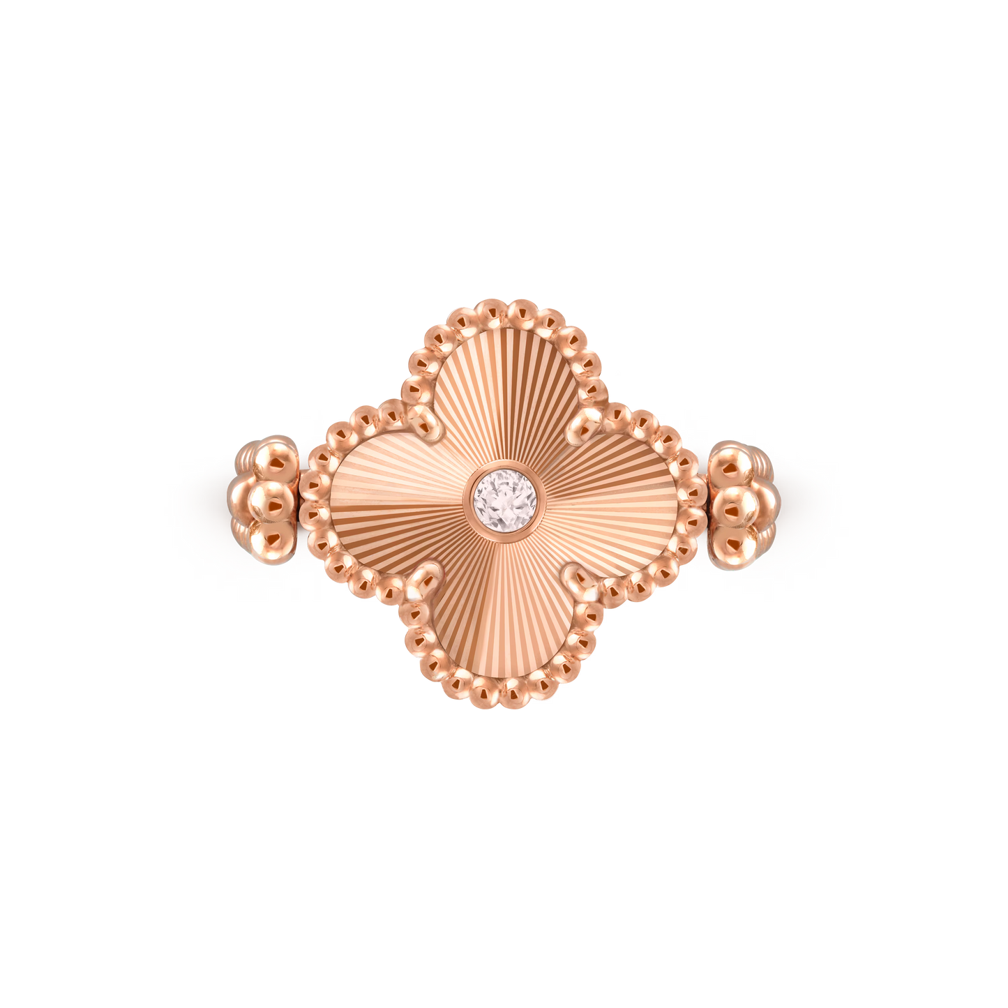 Carnelian Clover Reversible Ring