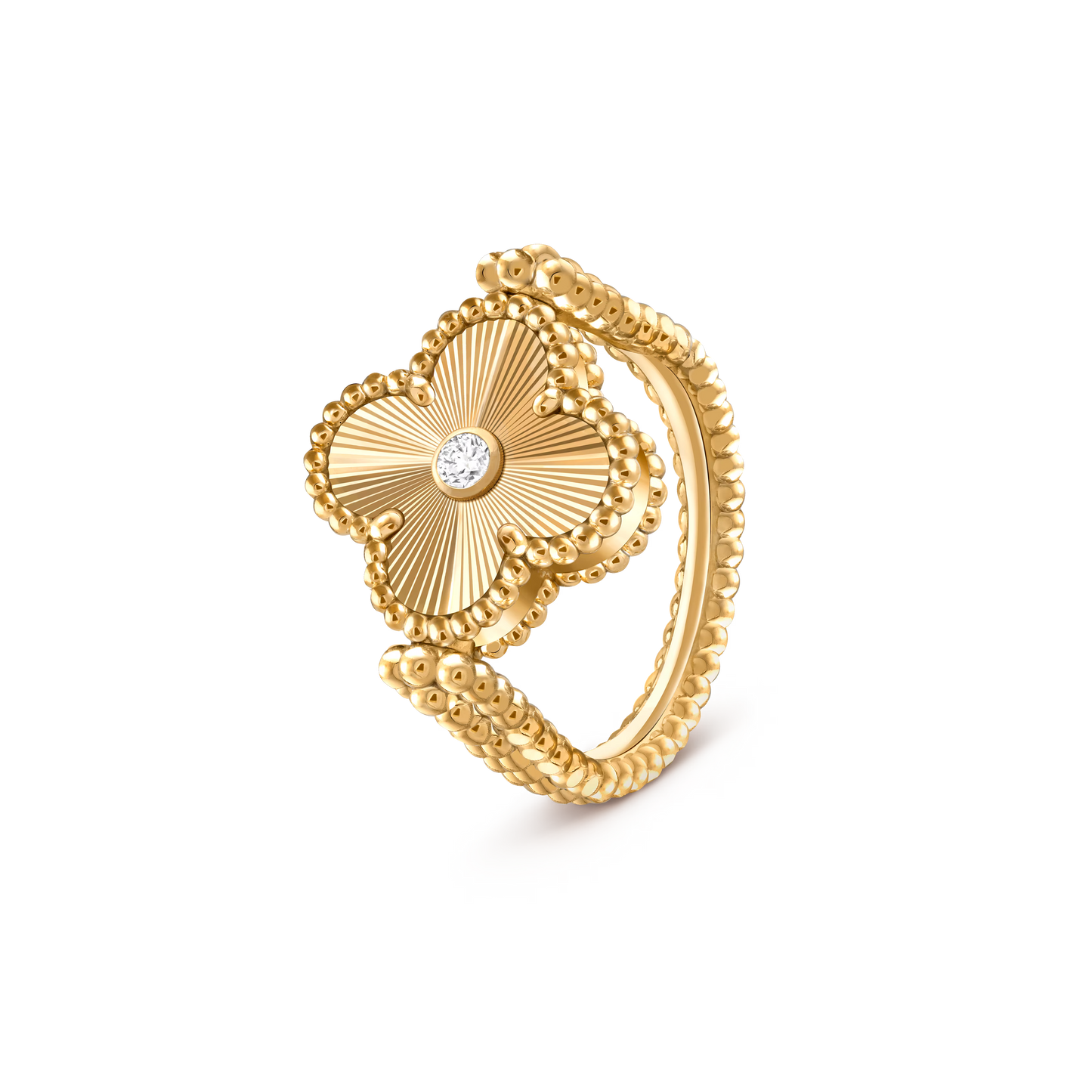 Agate Clover Reversible Ring