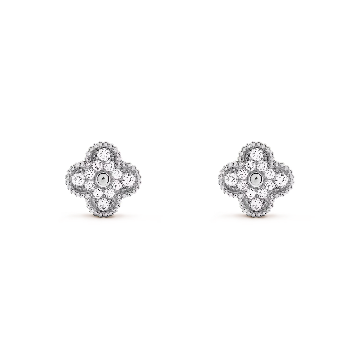Diamanté Lucky Clover Earrings