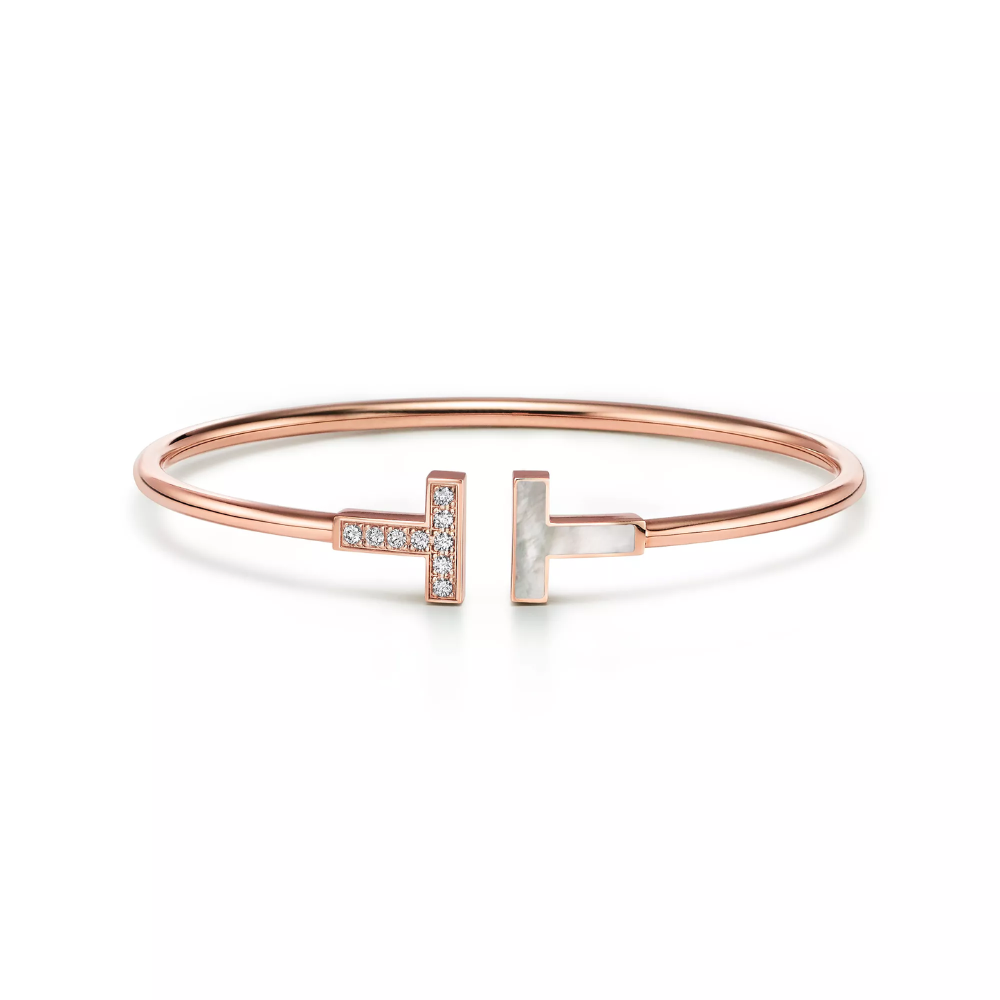 Mother-of-pearl & Diamanté Timeless T Bracelet