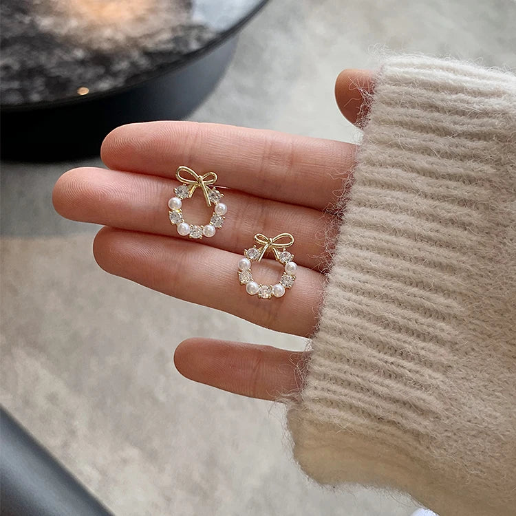 Harmony Bow Wreath Earrings