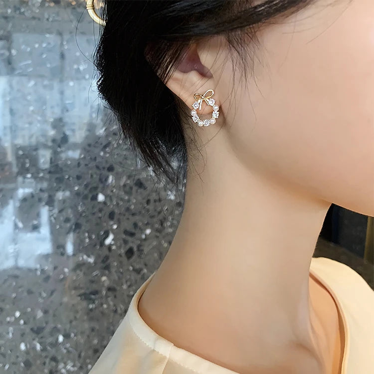 Harmony Bow Wreath Earrings
