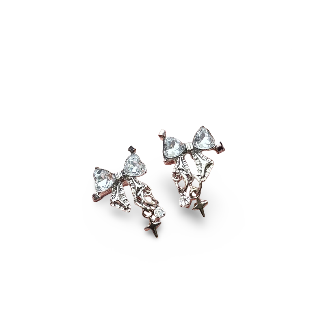 Crystal Bow Earrings
