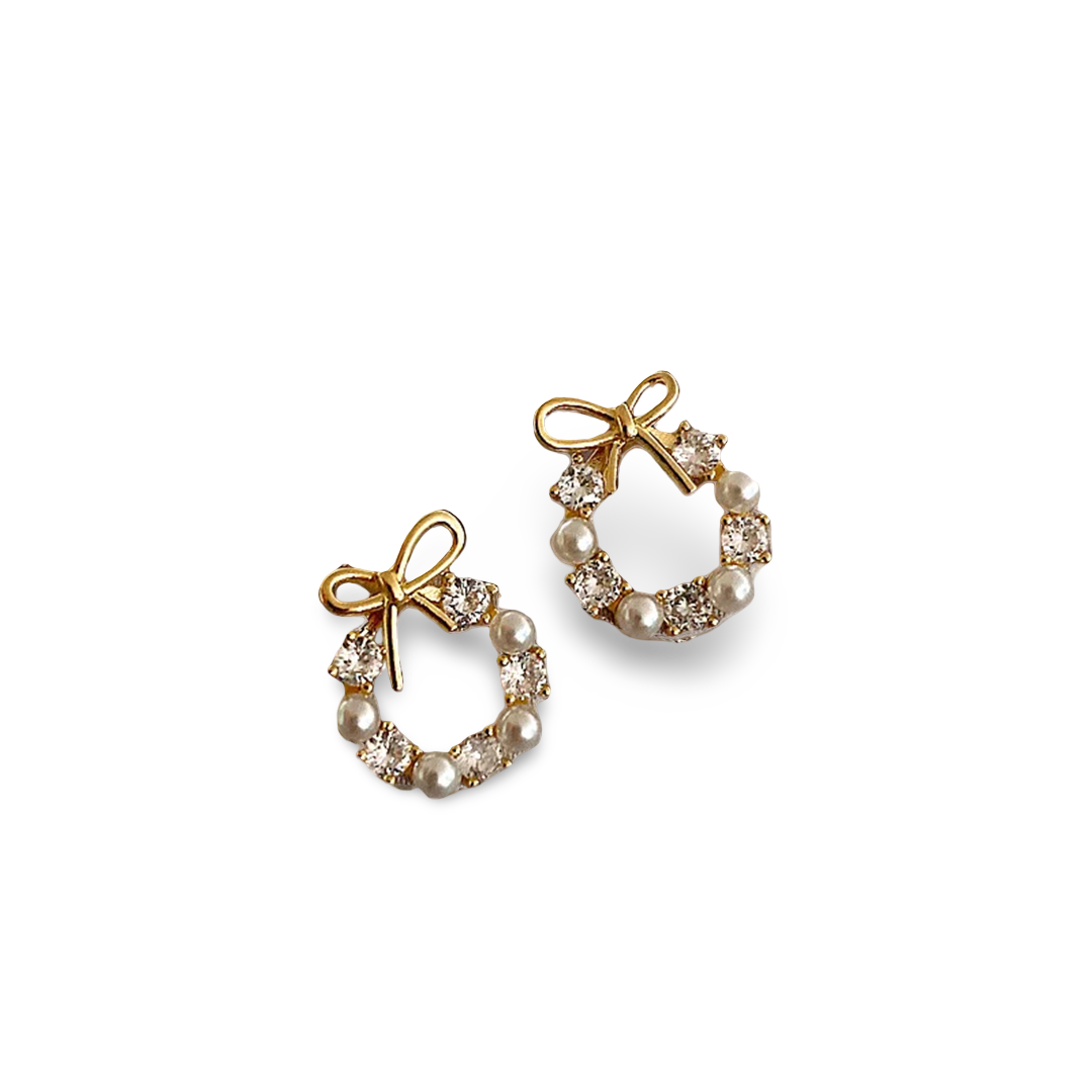Harmony Bow Wreath Earrings