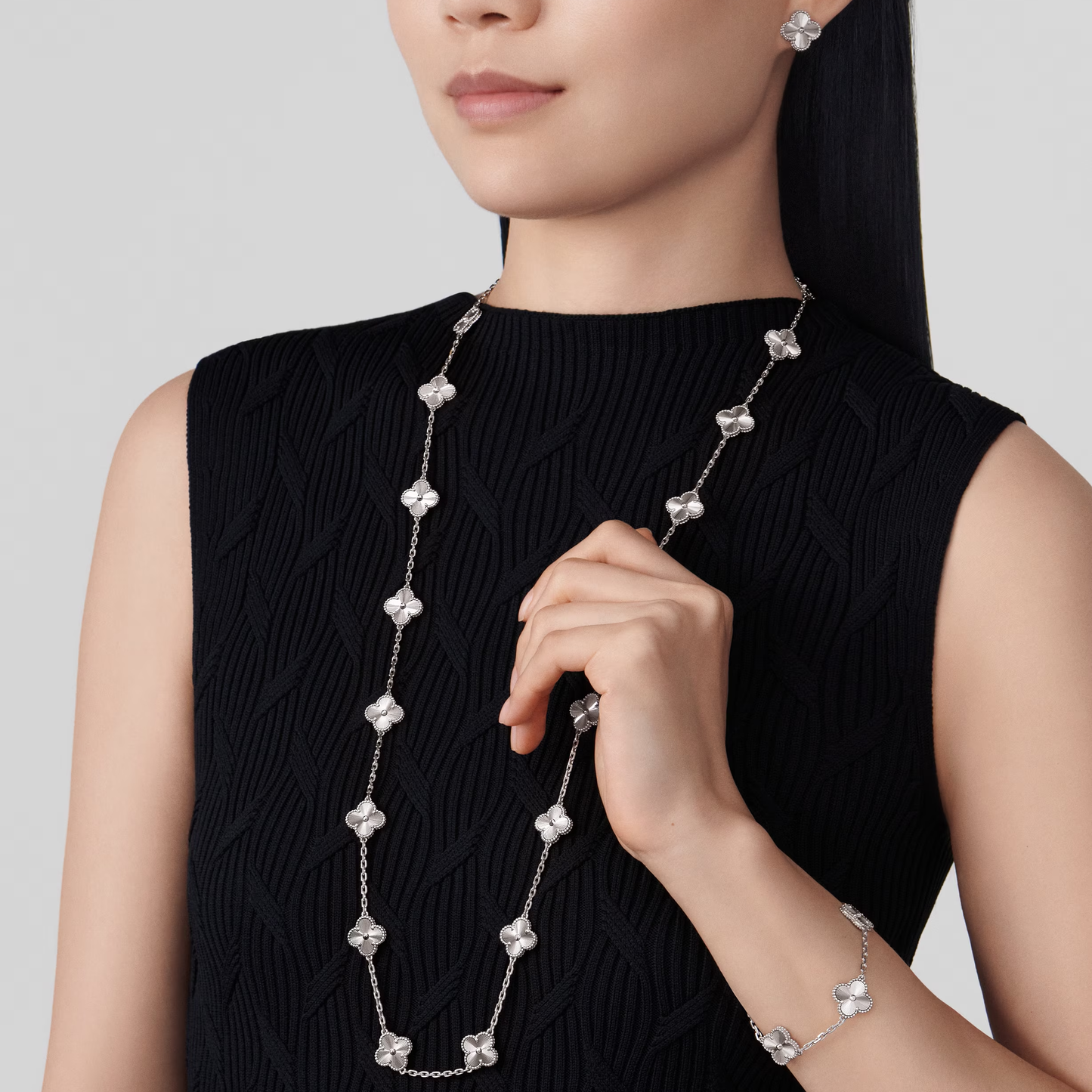 Lumière Lucky Clover Long Necklace