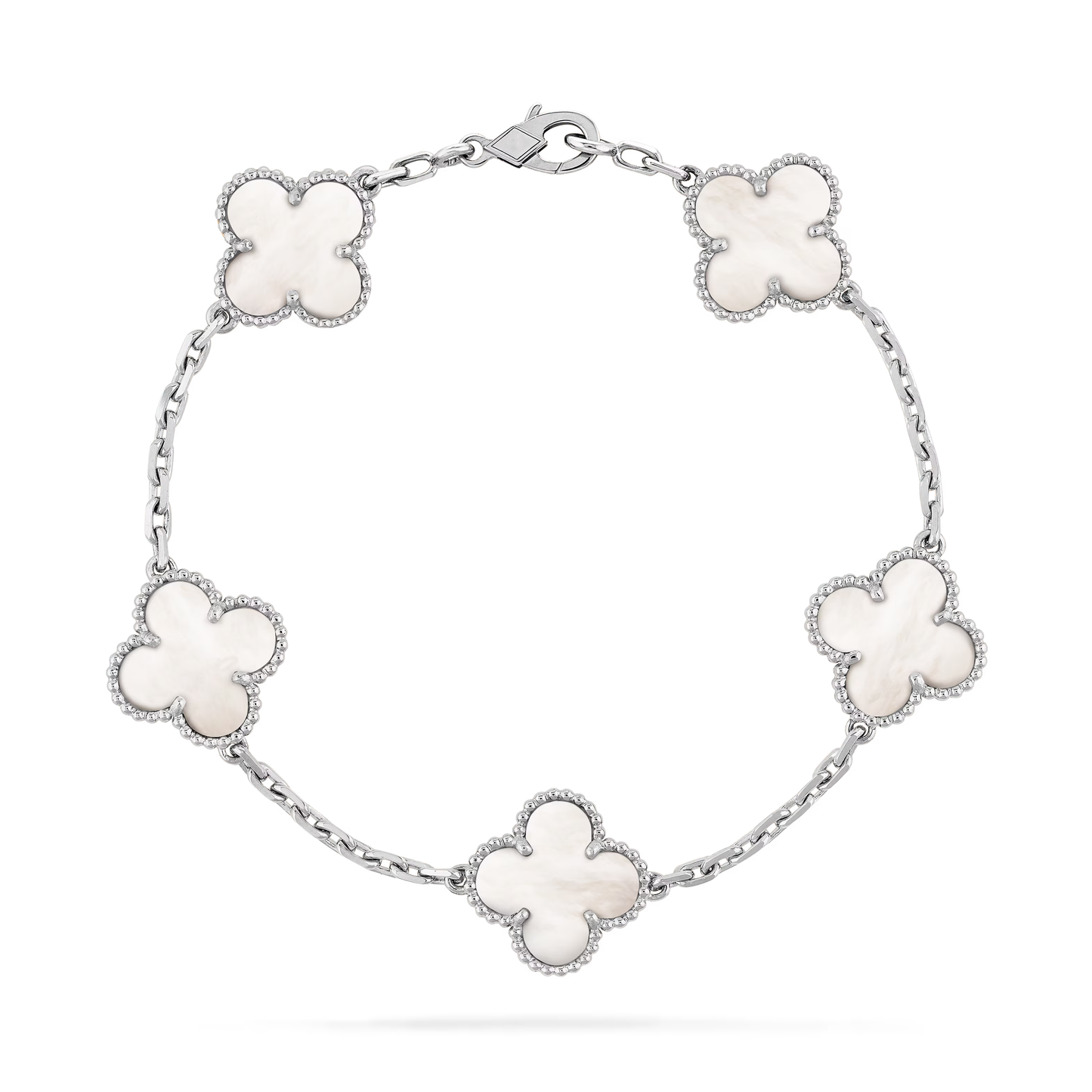 Mother-of-pearl Clover Motif Bracelet