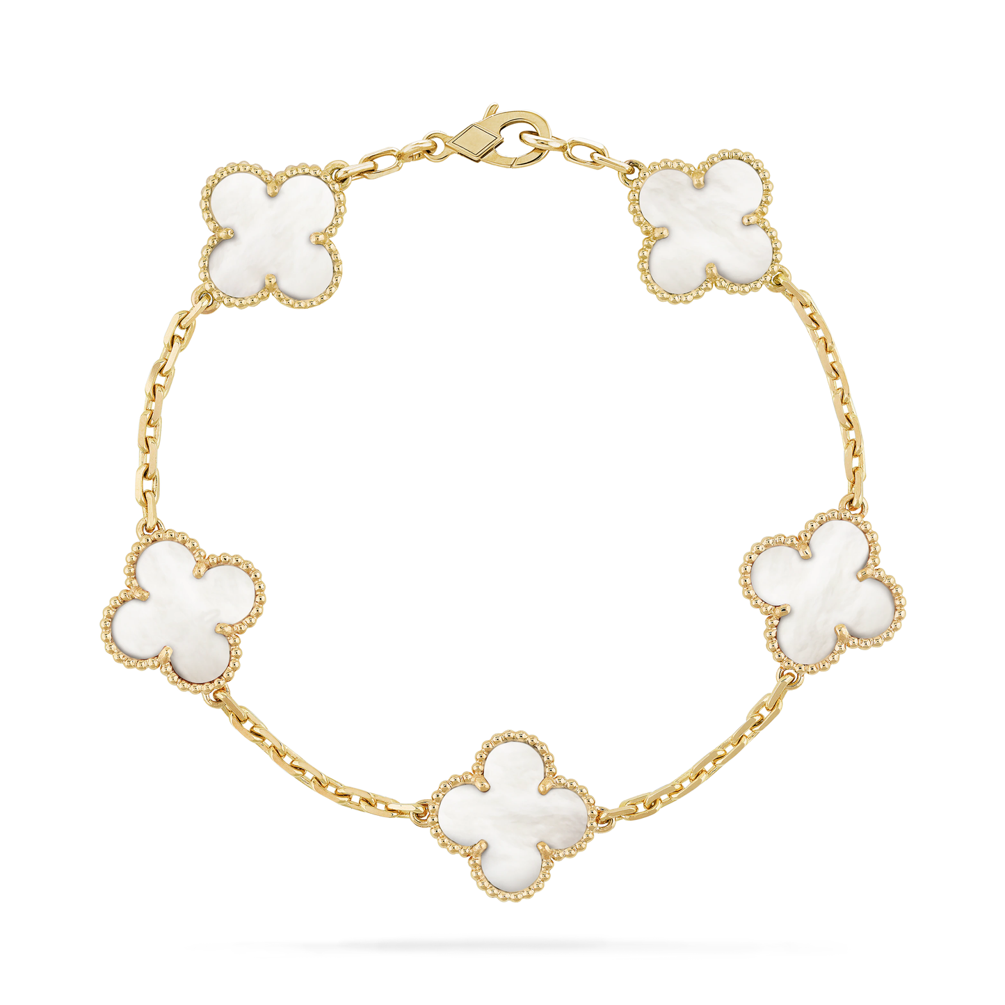 Mother-of-pearl Clover Motif Bracelet