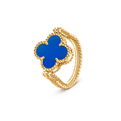 Agate Clover Reversible Ring