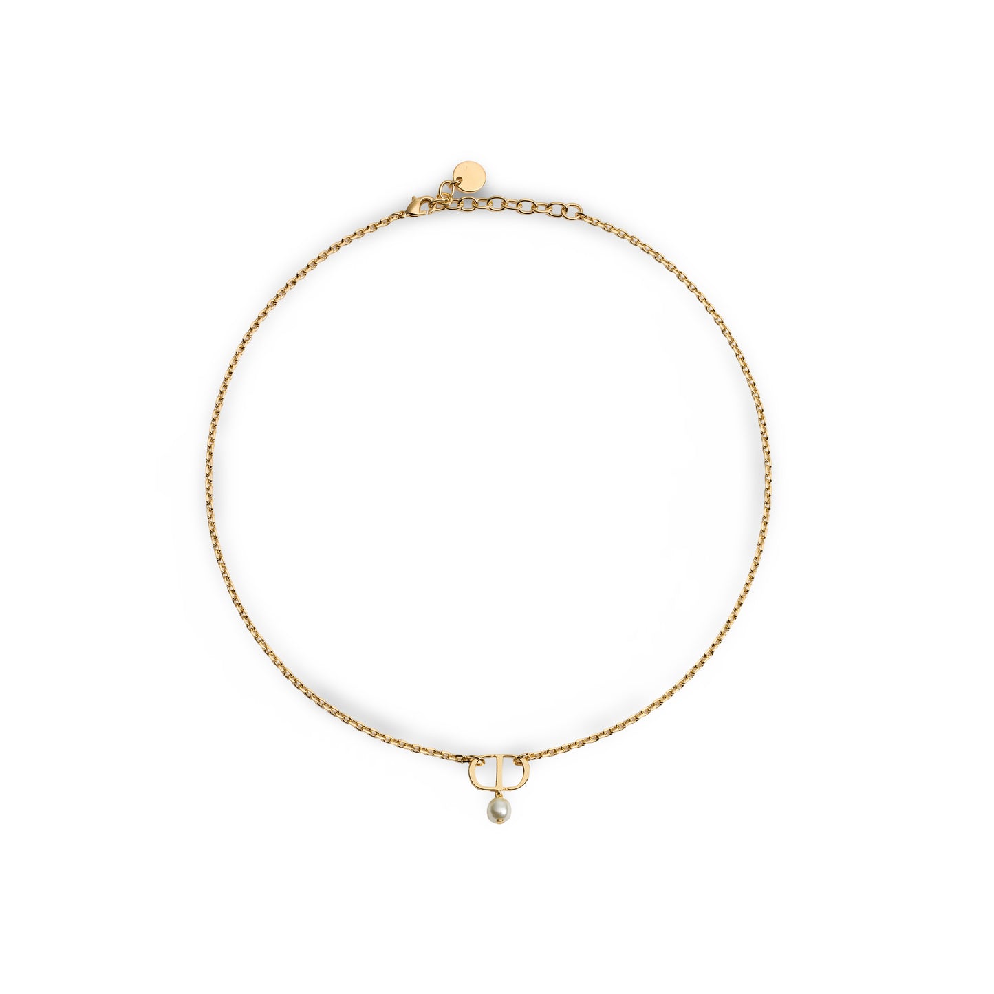 J’adore Emblem Pearl Drop Necklace