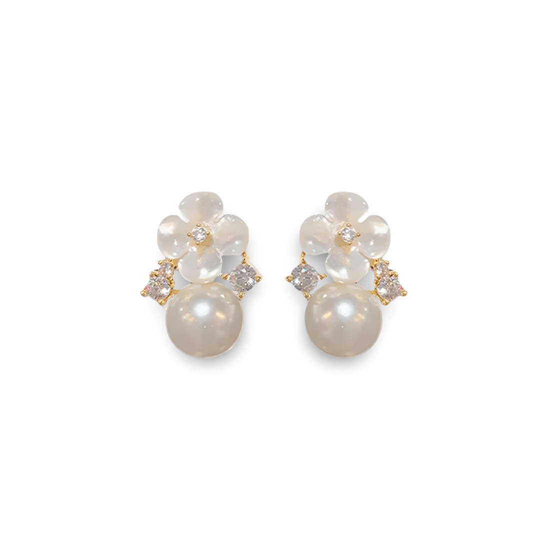 Camélia Pearl Earrings