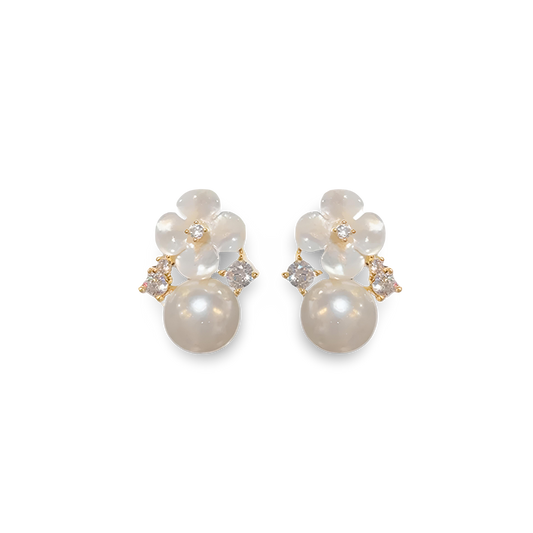 Camélia Pearl Earrings