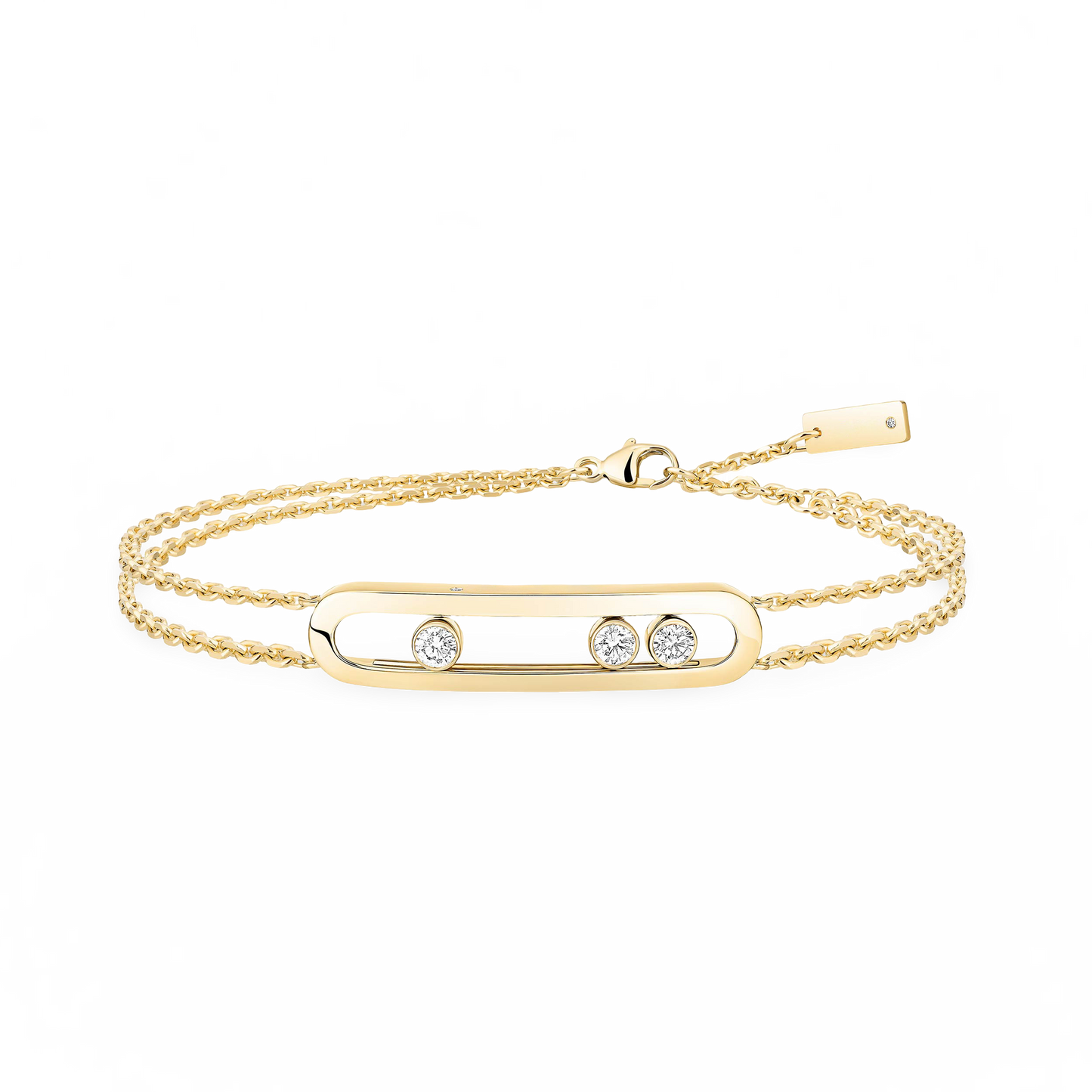 Trio Motion Dual-Chain Bracelet