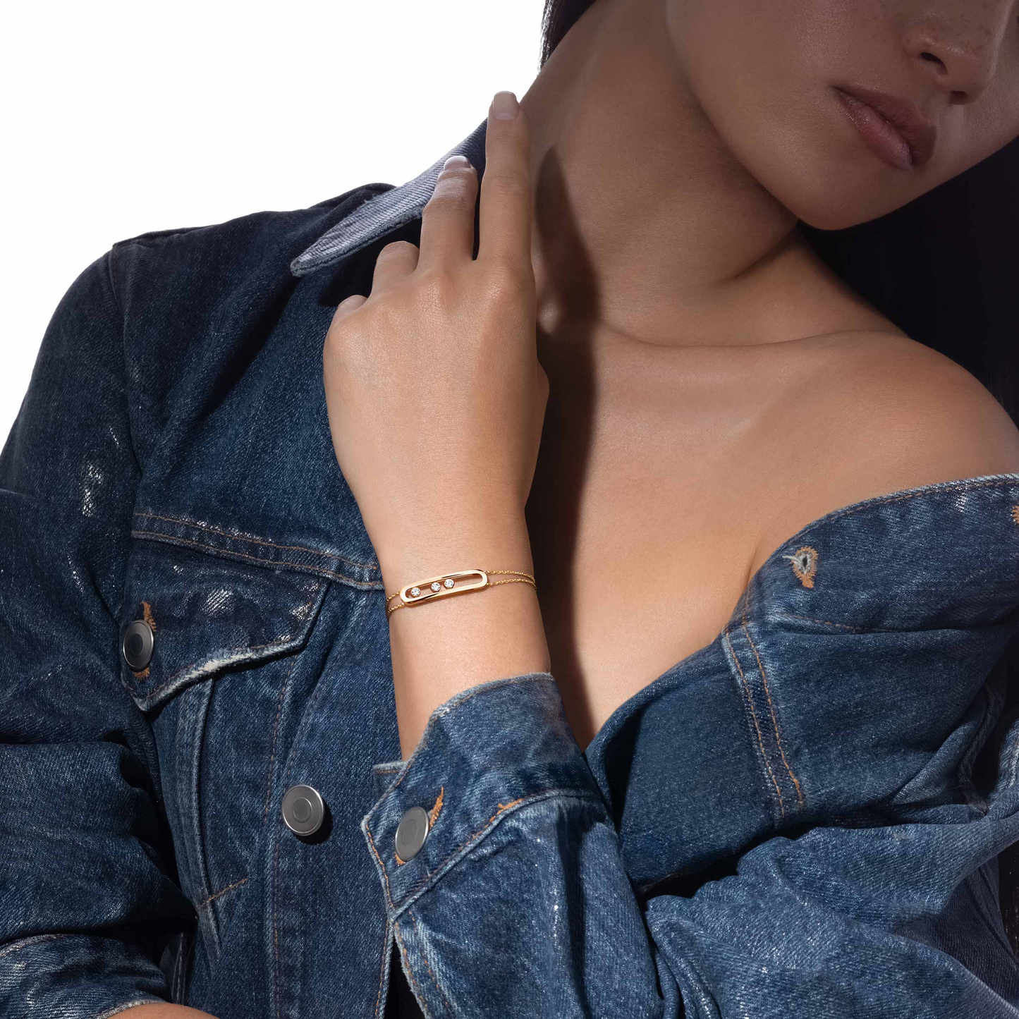 Trio Motion Dual-Chain Bracelet