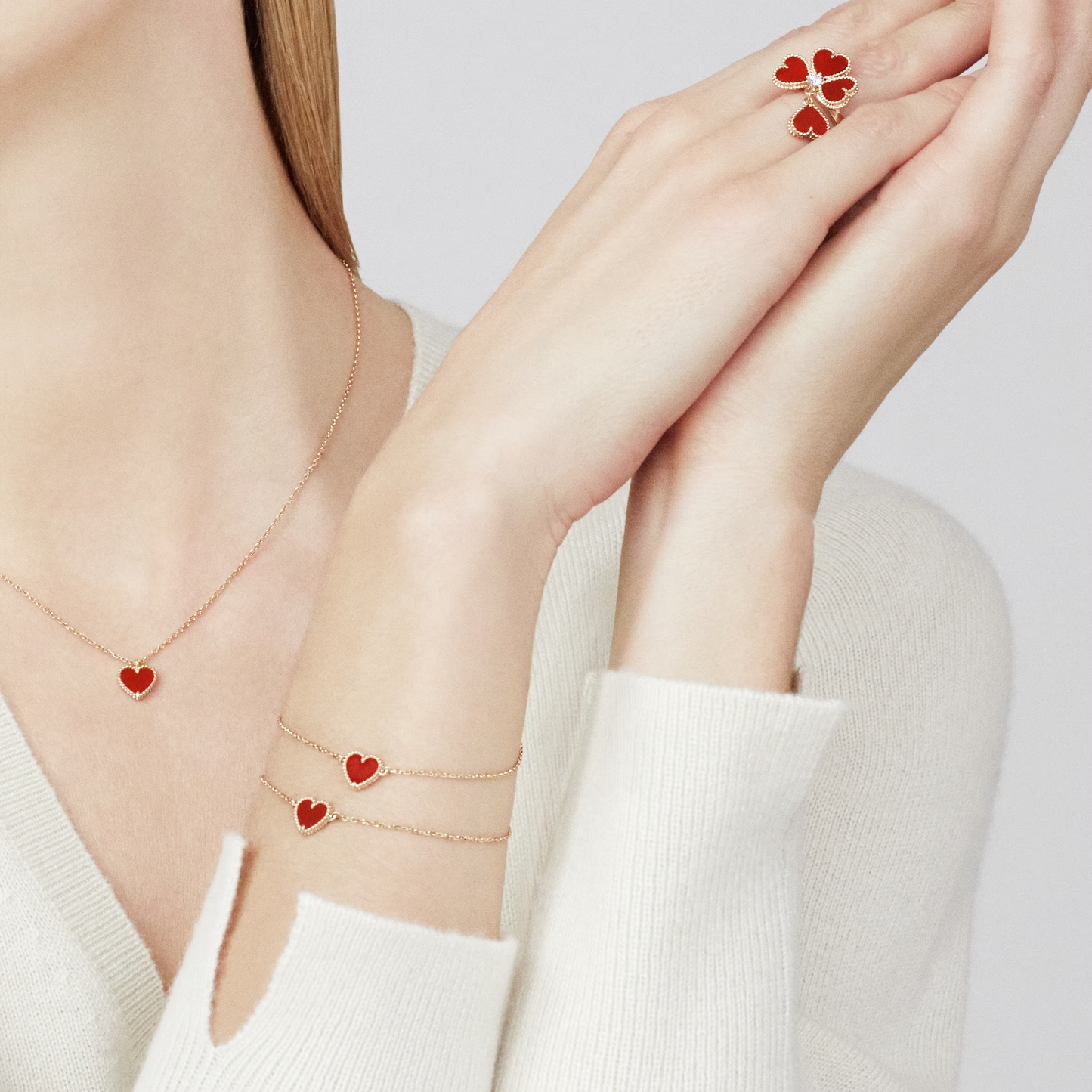 Roselle Heart Bracelet