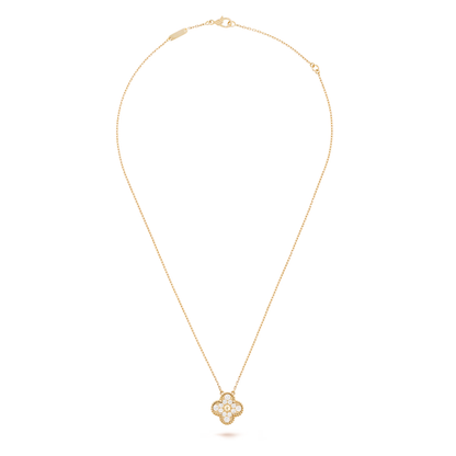 Diamanté Clover Motif Pendant