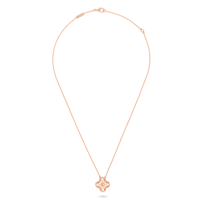 Diamanté Clover Motif Pendant