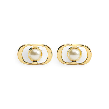 J'adore Emblem Pearl Studs