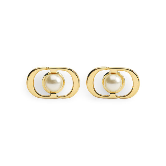 J'adore Emblem Pearl Studs
