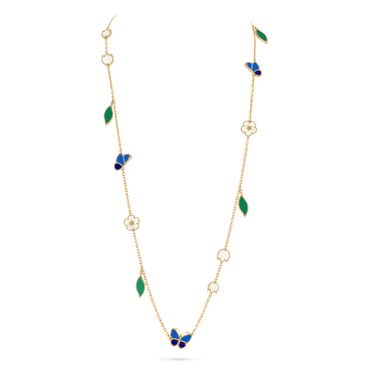 Butterfly Blossom Long Necklace