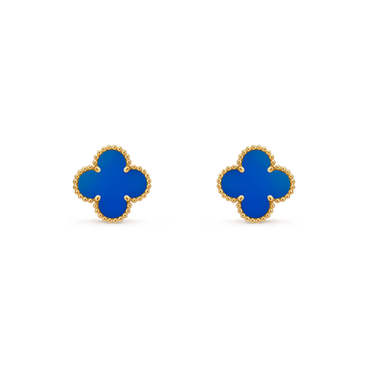 Agate Lucky Clover Earrings