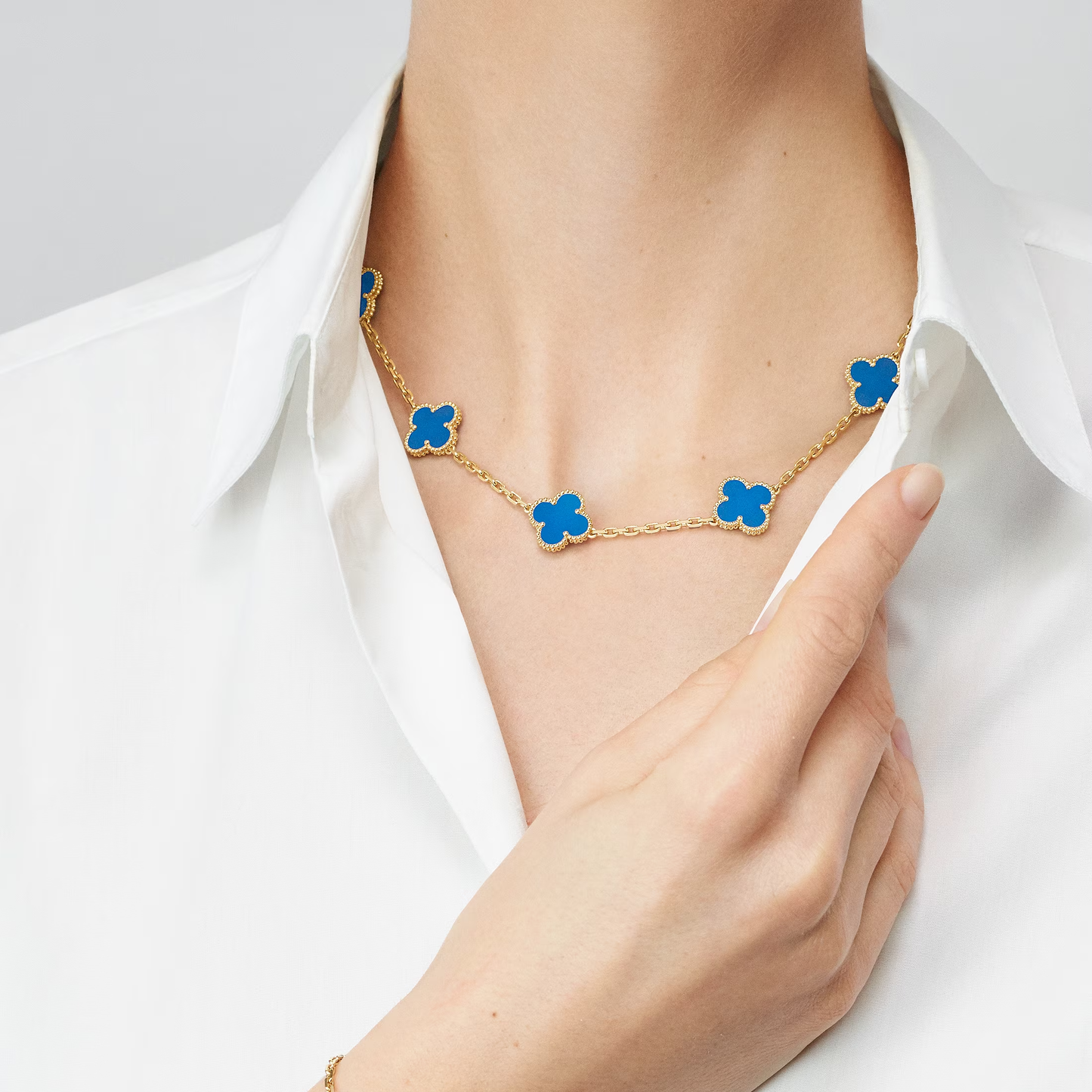 Agate Lucky Clover Necklace