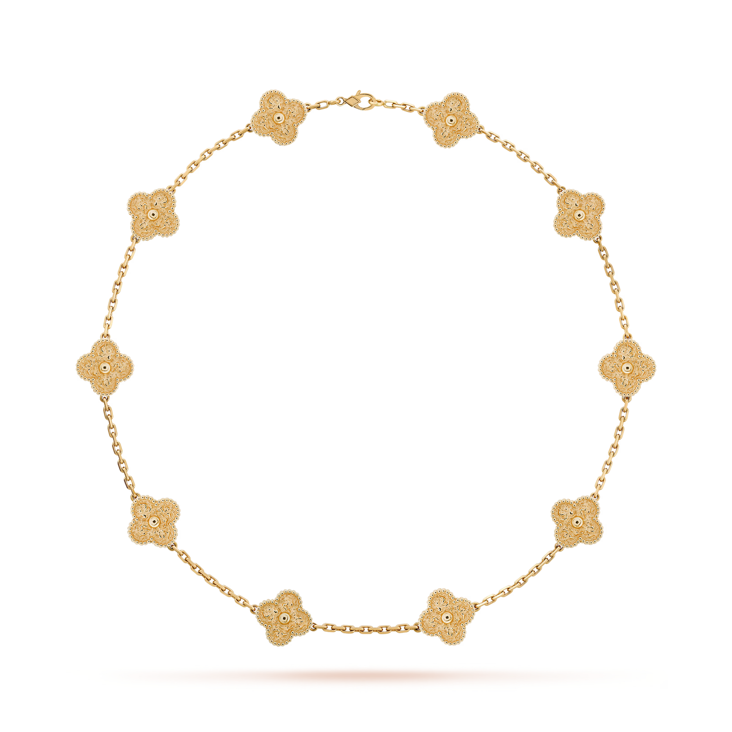 Grainé Clover Motif Necklace