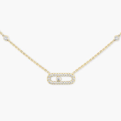 Solo Motion Pavé Necklace