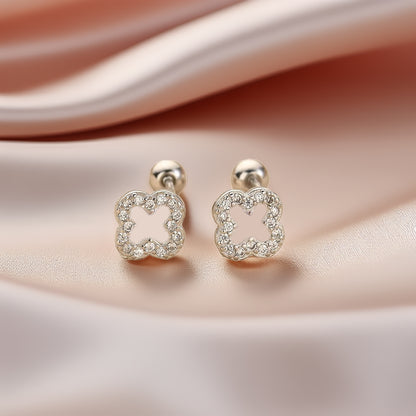 Lucky Clover Stud Earrings