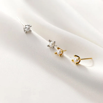 Petite Pearl Stud Earrings