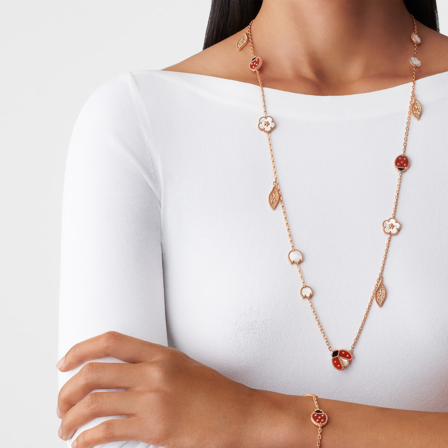 Garden Charm Long Necklace