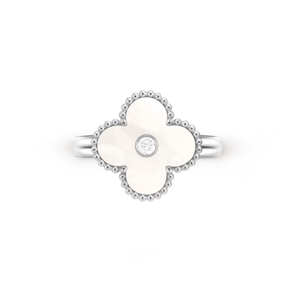 Mother-of-pearl Lucky Clover Ring