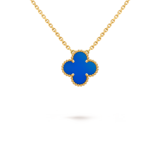 Agate Clover Motif Pendant
