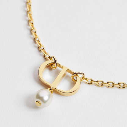 J’adore Emblem Pearl Drop Necklace