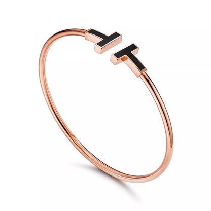 Onyx Timeless T Bracelet