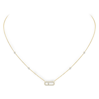 Solo Motion Pavé Necklace