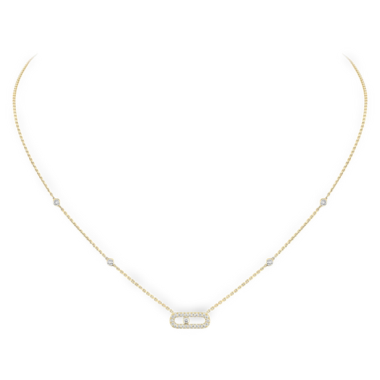 Solo Motion Pavé Necklace
