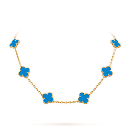 Agate Lucky Clover Necklace