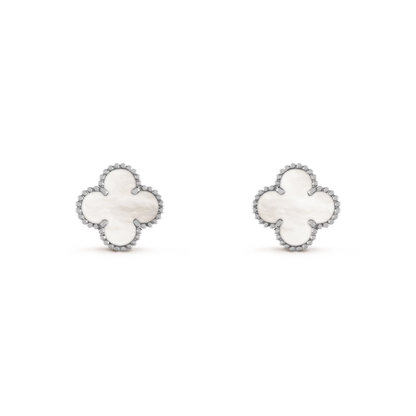 Mother-of-pearl Lucky Clover Earrings